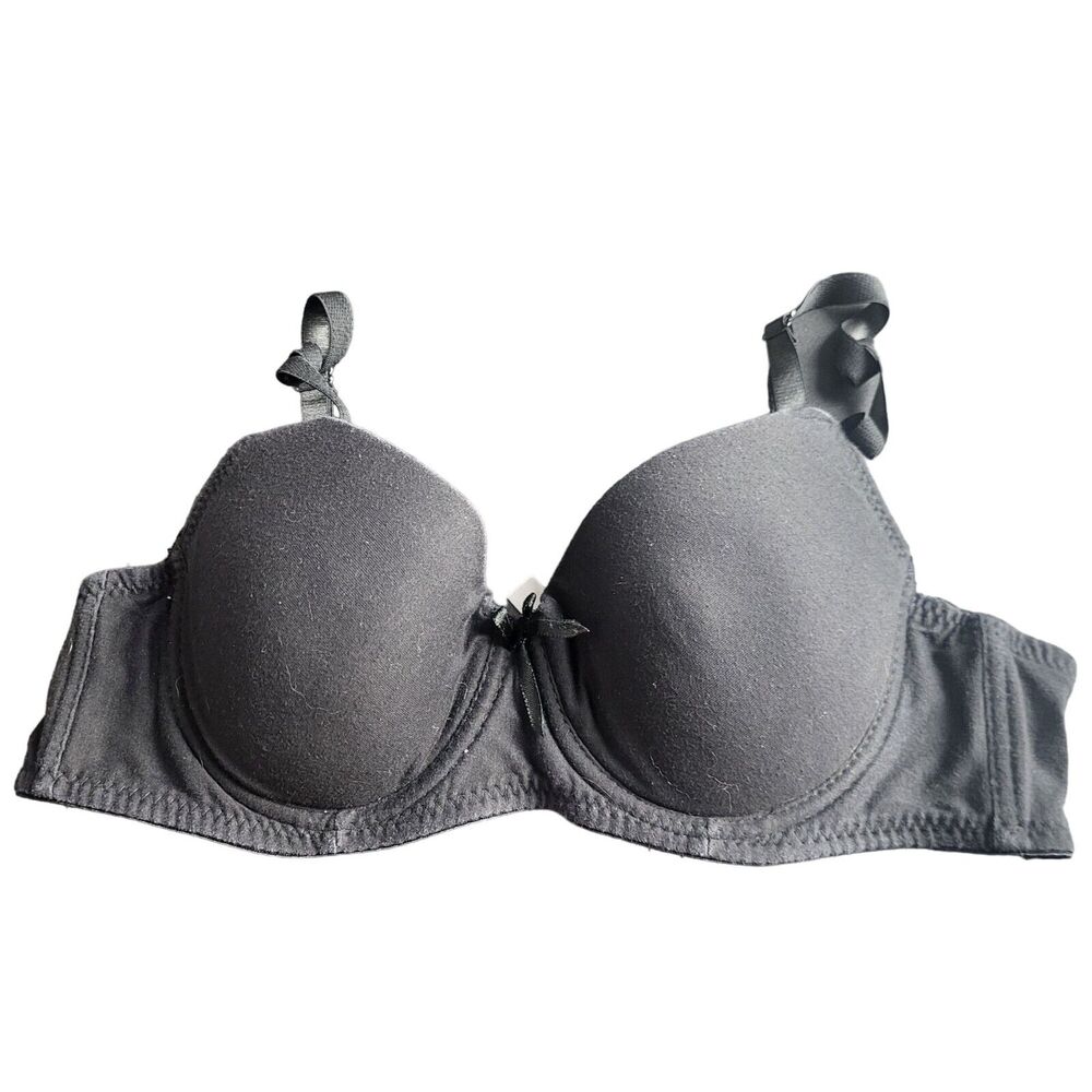Mamia Bra 36B Womens Black Underwired Padded Adjustable Straps